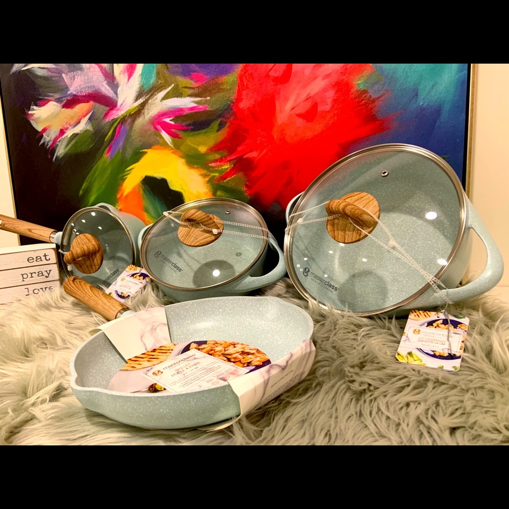 Masterclass Premium Cookware (Teal) 7piece set